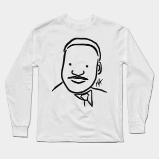 MLK Portrait (design available in different colors and with quotes) Long Sleeve T-Shirt